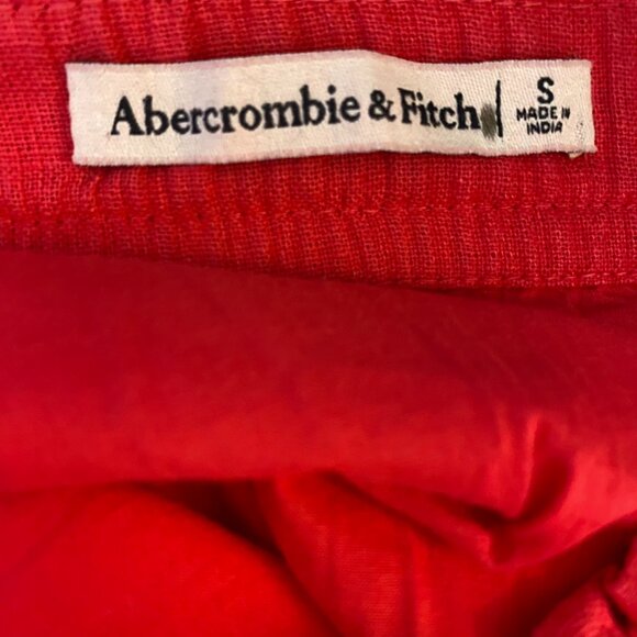 Abercrombie & Fitch Red High Slit Maxi Skirt - Picture 6 of 8